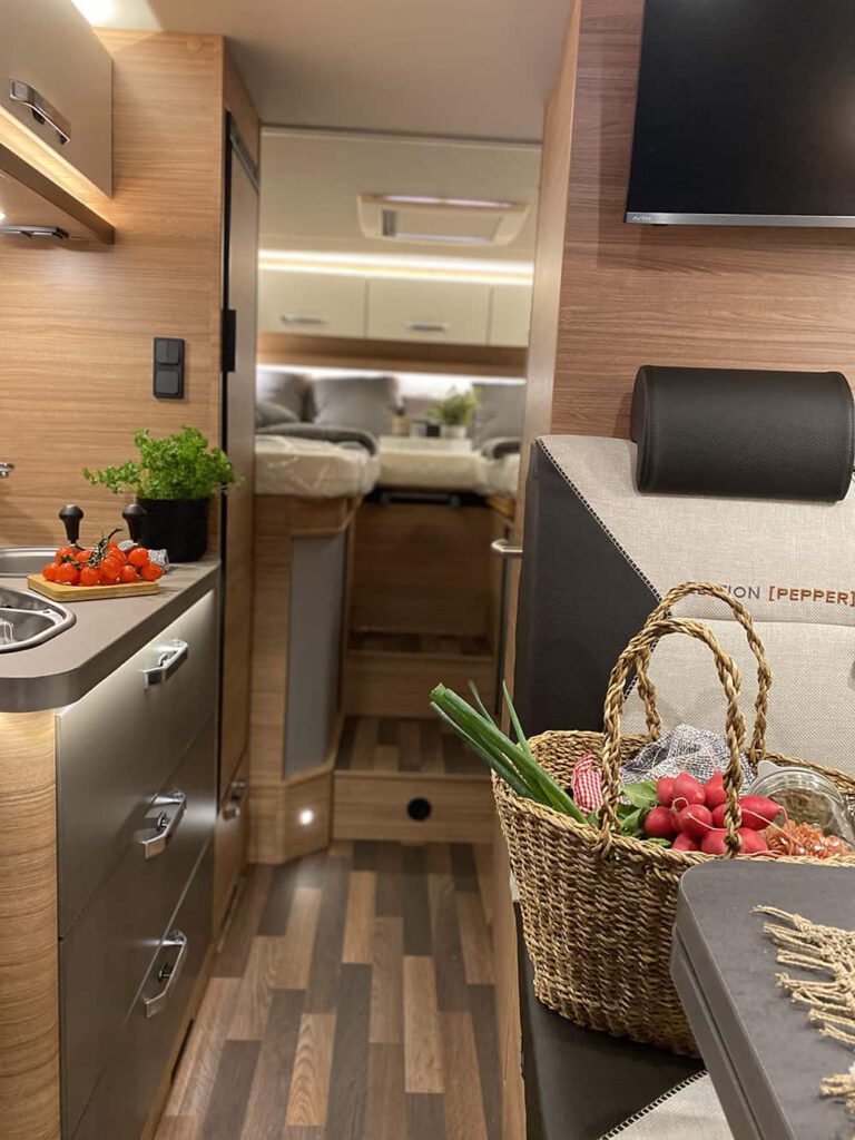 Raumsituation im Wohnmobil