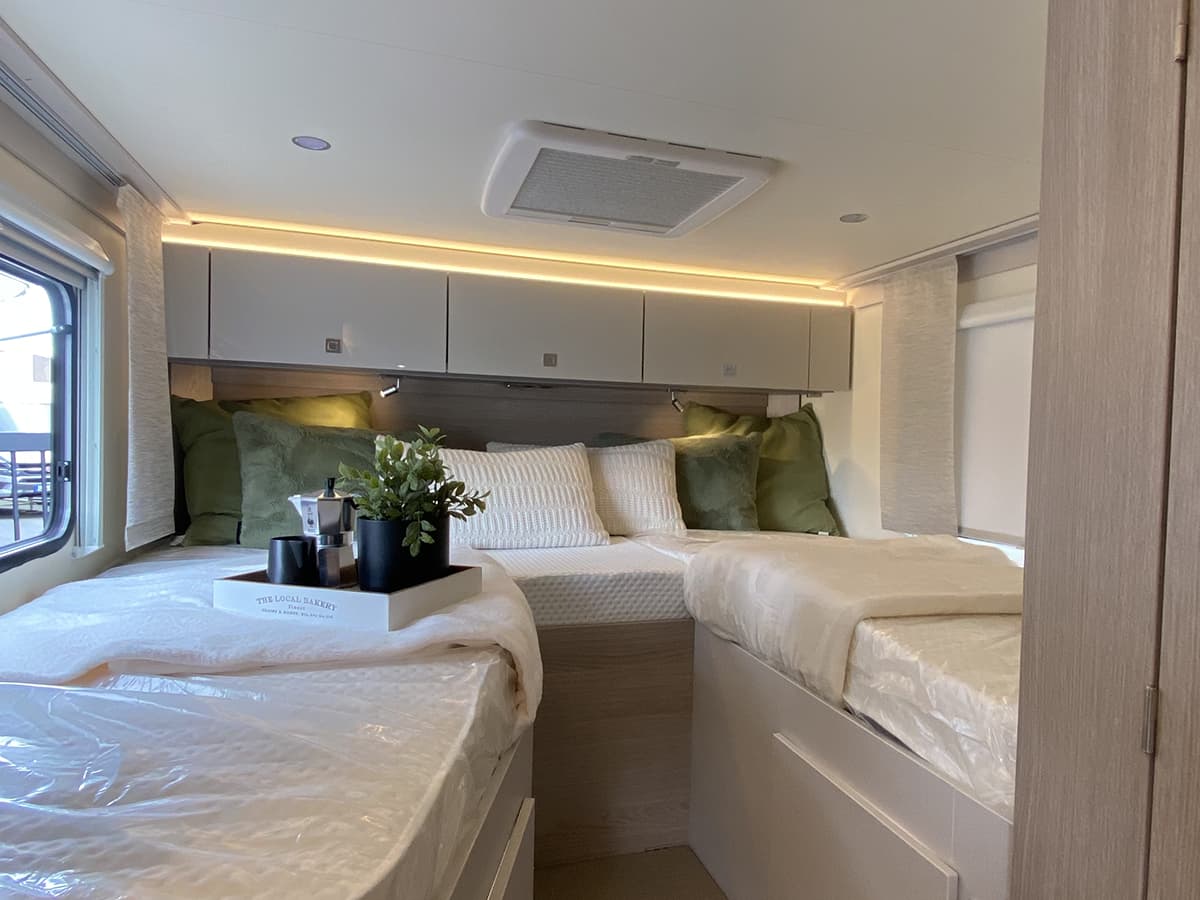 Schlafplatz mit zwei Betten