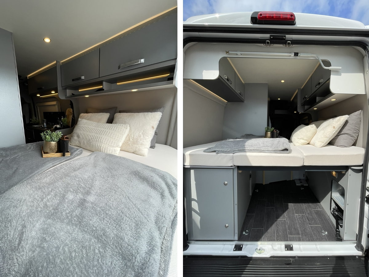 Schlafbereich vom Camper